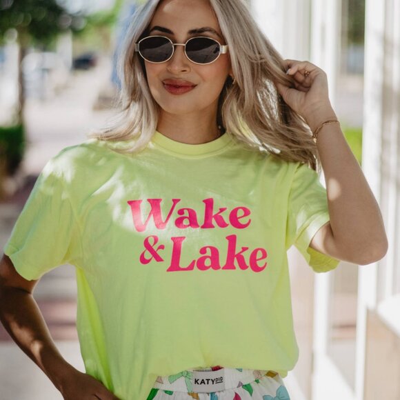 Wake & Lake Graphic Tee - Picture 1 of 2